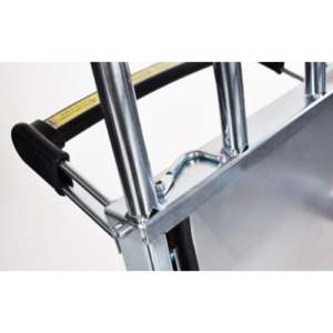 Ergonomic handling cart zoom hook holding tray