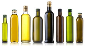 bouteilles d'huile d'olive